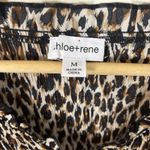 Chloe Rene Shirt Womens Sz M New Leopard Blouse Pleated Lightweight Top Size M Photo 3