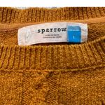 Anthropologie  Sparrow Mustard Gold Yellow Soft Oversized Tunic Sweater, Sz L Photo 11