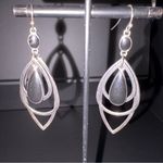 Lia Sophia Silver and Black Geometric Earrings Photo 10