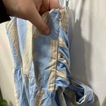 Summersalt  Womens Dress 2XL Organic Cotton Bow Stripe Midi Smock Summer Fair Photo 2