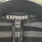 EXPRESS  Women's Striped Black and Gray Blazer Photo 2