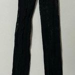 Black Pinstripe Fishnets Fishnet Stockings Tights Pantyhose Hosiery Lingerie Size S 🖤 Photo 0