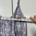 Storia  tiered Floral purple adjustable strap maxi dress size small Photo 9