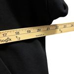 ZARA  Womens Black Pleated Back Hoodie Sweatshirt With Kangaroo Pocket Size M Photo 4