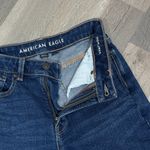 American Eagle Tapered Leg High Rise Stretch Mom Jeans Blue 2 Short Photo 7