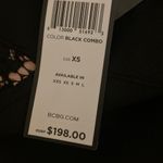 Bcbg Maxazria Pencil Skirt Bandage Skirt Lace Inset Black Size Xs. Photo 4