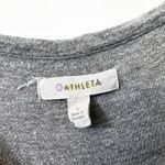 Athleta  Large Solstice Dress Gray Cowl Neck Long Sleeve Ruched Wool Blend 1186 Photo 6