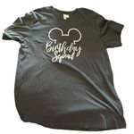 Bella Canvas  Disney Birthday Squad women's size XL black t-shirt Photo 0