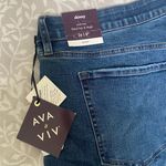 Ava & Viv Women's Mid-Rise Skinny Jeans - ™ Dark Blue Denim Photo 6