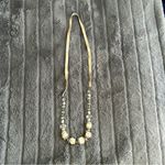 Little Fish Boateak Live Oak Leather and Beaded Necklace Gold Photo 1