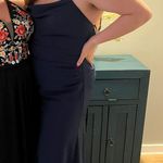 David's Bridal Navy Blue Formal Gown Photo 0