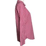 J.Crew NWT Women’s Boy Fit Button Down Shirt Red Pink Plaid Size 4 100% Cotton Photo 2