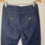 Chadwick's Womens Flare Jeans Mid Rise Dark Wash Cotton Stretch Blue Size 8 Photo 4