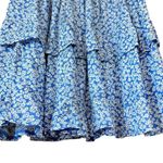 Princess Polly Blue with White floral print Meadow Mini Skirt Photo 3