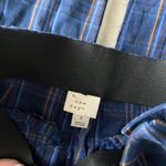 A New Day Blue Plaid Women's Straight Leg Pants Photo 4