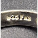 None Sterling Silver Ring Amethyst Stones X Design Size 7 Signed 925 FAS Photo 5