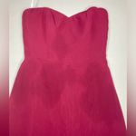 Hayley Paige Occasions Strapless Sweetheart Burgundy Bridesmaid Dress FLAWED 2 Photo 9