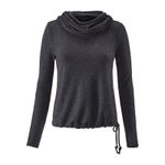 CAbi Top XS Womens Recess Topper Hoodie Dark Gray 3231 Cowl Cropped Photo 2