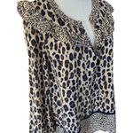 Vineyard Vines  Chic Leopard Print Blouse Women’s Size X Large NWT Photo 5