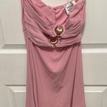 Hello Molly  Seashell Vibe Strapless Mesh Mini Dress Pink Photo 0