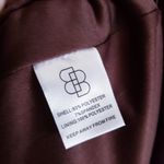 Baltic Born  Vara Espresso Satin Maxi Wrap Dress Photo 4