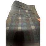 AQUA  Woman’s Plaid Crop Pants Sz L Black/Blue/Green NWT Photo 6
