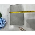 Gray Clutch Crossbody Bag Convertible Chain‎ Strap Wallet Purse Photo 8
