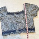 Madewell  Jeanette Top in Florentine Floral Blue Large Photo 7