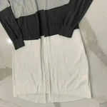 Simply Noelle NWT Colorblock Gray/White Open Front Cardigan Sweater Women’s S/M Photo 1