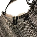 ZARA Basic Textured Tweed Knit 3/4 Sleeve Fringe Dark Academia Mini Dress Photo 1