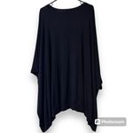 Yelete  plus size 3XL womens black flowy short sleeve top casual business stretch Photo 2