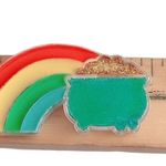 Hallmark 1982 Vintage St. Patrick  Pin Pot of Gold Irish Holiday Brooch Photo 4