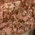 Dress the Population NWT Darleen V-neck Embroidered Cocktail Blush Dress Small Photo 13