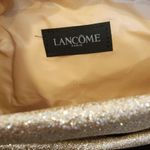 New In Package Lancome Paris Gold Glitter Makeup Cosmetic Beauty Bag 10" x 4.5" Photo 4