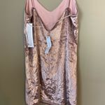 Top shop, pink velvet looking spaghetti strap dress, size 6 Photo 3
