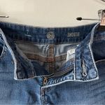 SO  by Kohl's Shortie Style Medium Blue Wash Cuffed Leg Denim Jean Shorts Size 7 Photo 4