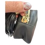 Victoria's Secret Victoria Secret Black Studded Crossbody Purse Handbag Beauty Shoulder Bag Tassel Photo 3