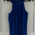 Japna 186.  Blue Criss Cross Strap Tank Top Photo 2