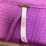 Free People Oversized Cotton Knit Textured Blazer Jacket Size M Pink Boho Career Photo 8