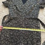 Ivanka Trump  Women's Cheetah-Print Belted Wide-Leg V-Neck Jumpsuit Party Chic Photo 7