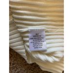 Jac Parker Ivory Cream Ribbed Cut Out Mock Neck Sweater Shirt Women Small/Medium Photo 4