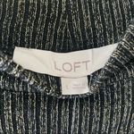 Loft Ann Taylor  Mock neck Metallic Sweater Top Photo 6