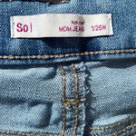 SO High rise super distressed Mom Jeans juniors size 1 pockets belt loops Photo 4