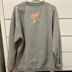 Staying Alive Skeleton Crewneck Sweatshirt Gray Size L Photo 2