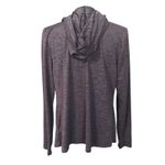 Reebok Women's Purple Waterfall Hooded Cardigan Sz M Athleisure Stretch Gym Photo 2