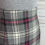 Gianni Bini Gianni Sport Vintage Tartan Plaid Wool Pencil Skirt Grey Pink 12 Photo 4