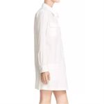 Equipment  Femme Knox Lace Up White Cotton Mini Tunic Dress Photo 1