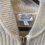 & Other Stories & OTHER STORIES Wool & Mohair Blend Knit Bomber Cardigan in Cream- Size L Large Photo 4