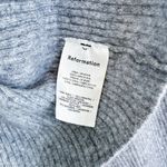 Reformation  | Luisa 100%‎ Cashmere Turtleneck Cropped Sweater in Grey size Large Photo 6