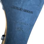 Giorgio Armani  Snakeskin Patent Platform Slingback Wedge Sandals Size 39.5 9 Photo 6